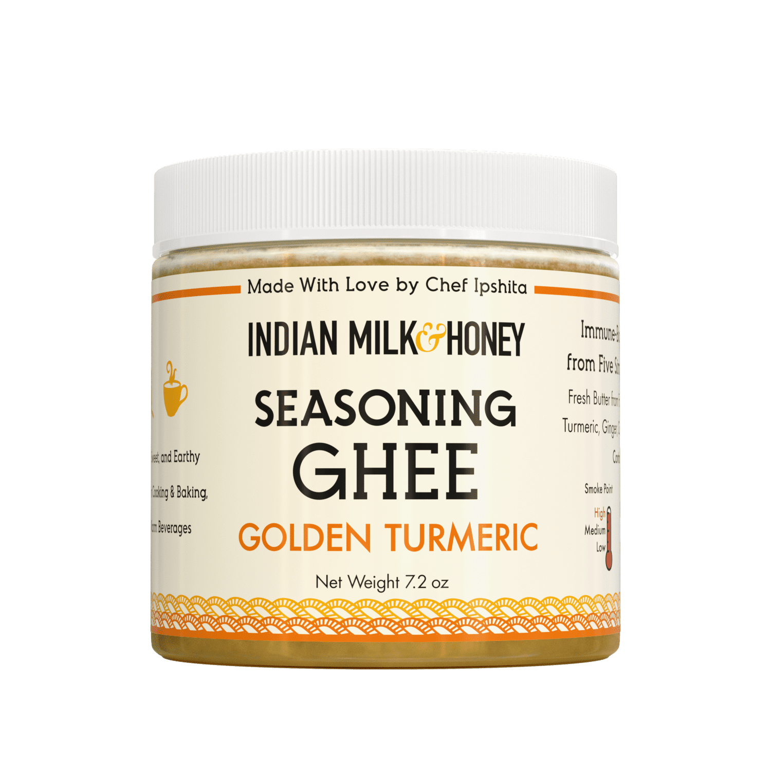 Indian Milk & Honey KetoFriendly Seasoning Ghee 7.2 oz, Golden