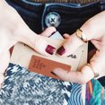 thumbnail image 3 of 100Pcs Clothing Embossed Label Decorative Clothes Sewing Tag with Hole, 3 of 8
