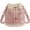 Pink, variant on Denim Crochet Bucket Bag, Drawstring Crossbody Shoulder Purse | Boho Denim Handbag for Women, Casual Vintage Tote Bag with Adjustable Strap for Travel, Shopping, Beach & Daily Use