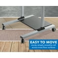 thumbnail image 4 of Mount-It! Extra Wide Mobile Standing Desk with Dual Monitor Mount,  Rolling Computer Workstation, 4 of 6