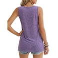 thumbnail image 3 of MOYIKO Women's Summer Tank Tops Pleated Square Neck Loose Fit Casual Flowy Tunic Sleeveless Shirts, 3 of 7