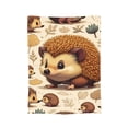 thumbnail image 2 of Cute Hedgehog Fleece Throw Blanket for Men and Women 60x50, 2 of 6