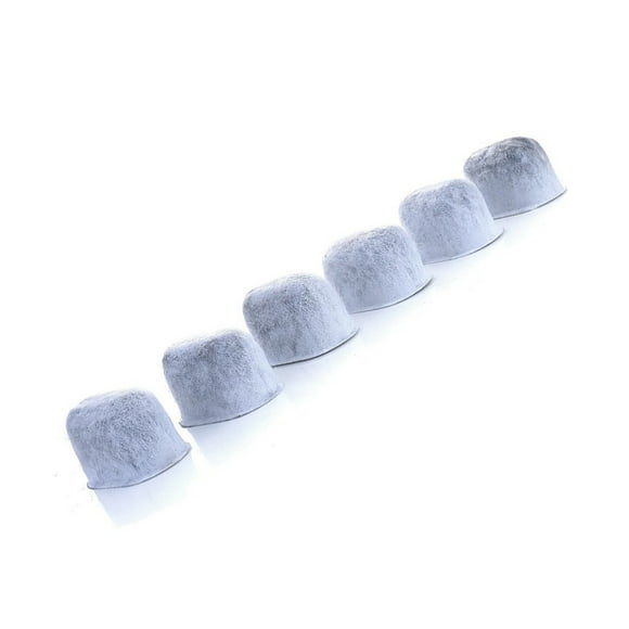 Cateissary 6 unids/paquetes de filtros de agua seguros de ajuste Universal, filtro de carbón activado reutilizable transpirable, placa de disco Juegos de servir café y té