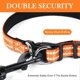 thumbnail image 2 of Collares reflectantes de nailon para perros, doble seguridad, ajustables con acolchado de neopreno suave, para cachorros pequeños y perros medianos y grandes (naranja-L), 2 of 4