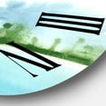 thumbnail image 3 of Designart 1 in Quartz Coastal Wall Clock, 3 of 5