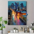 thumbnail image 4 of Blue Night Edmonton Alberta Canada Skyline Canvas Print, Cityscape Home Office Interior Wall Decor, 4 of 8