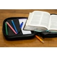 thumbnail image 2 of Dicksons Black Leather Like Reinforced Bible Cover Case with Handle and Stationary, Large, 2 of 4
