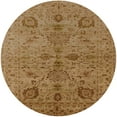 thumbnail image 1 of Ahgly Company Machine Washable Indoor Round Industrial Modern Dark Bisque Brown Area Rugs, 4' Round, 1 of 7
