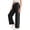 Black, variant on Girls Baggy Sweatpants Straight Leg Drawstring Athletic Pants Elastic Waist Striped Joggers Loose Soft Stretchy Trousers
