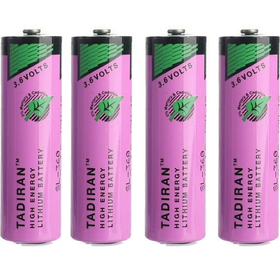 4 Pcs 3.6V SL-360 2.4Ah PLC/TL-5903 Battery 6ES7971-0BA00 for Siemens S7-400 PL and for Tadiran ER14500 ER14505 TL-2100