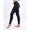 Black, variant on JupiterGear JG-A940-LEG-GRY-SM High-Waisted Pilates Leggings with Side Pockets & Mesh Panels Grey Small Medium