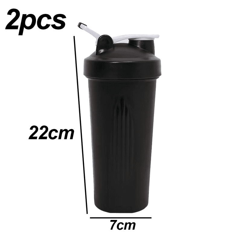 Large-capacity shaker cup milkshake protein powder fitness sports water  bottle with scale stirring ball 
