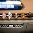 thumbnail image 3 of Cute Bear Car Vent Clips Rotating Aromatherapy Diffuser Decorations, Cartoon Character Design with Retro Airplane Elements for Playful Journey, Replaceable Scented Tablets & Easy, 3 of 5