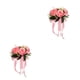thumbnail image 1 of Naiovety Ramo de novia Rosa artificial Hogar Novia Matrimonio Flores Boda Type1 NO1, 1 of 6
