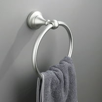 Yarino Hand Towel Ring Round Bath Towel Holder 304 Stainless Steel Wall Mount Towel Holder For Kitchen Bathroom On Clearance Silver