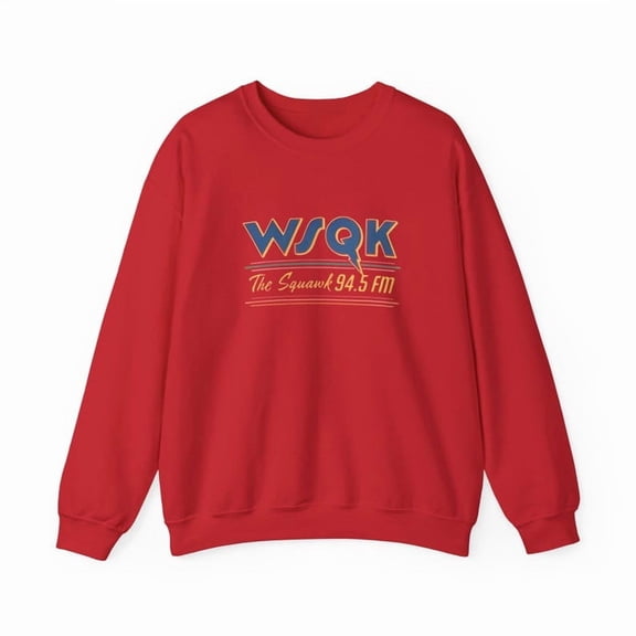 WSQK The Squawk 94.5 FM Radio Sweatshirt, WSQK Sweatshirt, Wsqk Shirt, Vintage Sci-fi Crewneck, 80s Nostalgic Sweater, Retro Shirt Gift