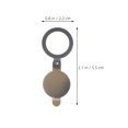 thumbnail image 2 of RUNROTOO 6PCS Door Viewer Cover Only Copper Multi 2 Security Enhancement for Homeowners House, 2 of 8