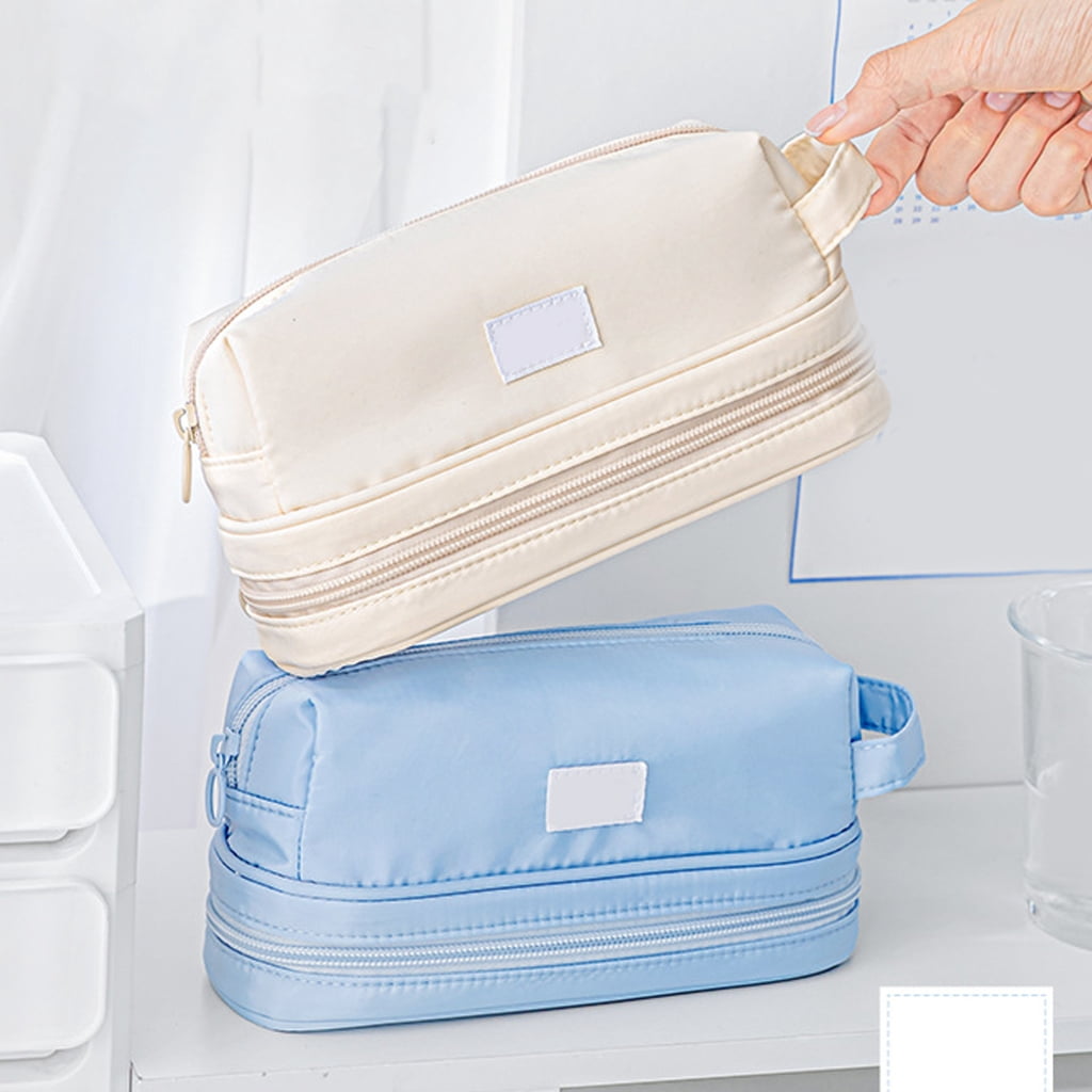 Waterproof Fabric PVC Pencil Case Multiple Compartments Pencil Bag For Student