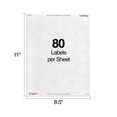 thumbnail image 3 of Staples Laser/Inkjet Address Labels 1/2" x 1 3/4" Clear 80 Labels/Sheet 573947, 3 of 5