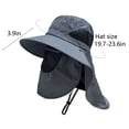 thumbnail image 4 of Unisex Wide Brim Sun Hat - UPF 50+ UV Protection Outdoor Cap, Breathable Quick-Dry Fishing & Hiking Hat with Neck Flap, Adjustable Bucket Hat for Men Women Summer Beach Camping Travel, 4 of 11