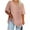 01-Pink, variant on Ecqkame Women's Plus Size Tops Short Sleeve Crew Neck Loose T-Shirt Comfy Casual Basic Summer Solid Color Tops 03-Khaki L
