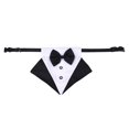 thumbnail image 1 of Bandana para perro Yuyangstore esmoquin con pajarita Formal triángulo Negro, 1 of 8