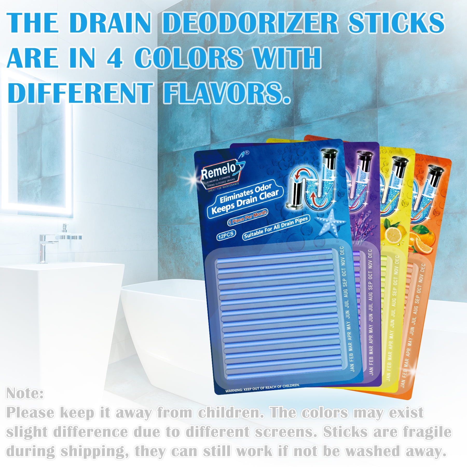 Drain Sticks Drain Stix Drainstix Drain Cleaner Sticks  