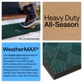 thumbnail image 3 of GORILLA GRIP Outside Doormat, WeatherMax Waterproof Indoor Outdoor Door Mat, 35x23 Green Diamond, 3 of 9
