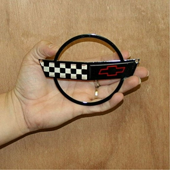 C4 Corvette Crossed Flag Metal Magnet Emblem Art Size: 5" x 3" Tool Box Cross Flag 91 through 96