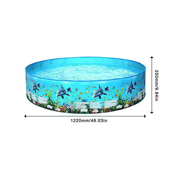 Portable Inflation-Free Hard Plastic Swimming Pool Folding Pool Family Swimming Pool Round Swimming Pool for Kids adults