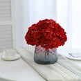 thumbnail image 2 of 12pcs Artificial Silk Hydrangea Flowers Heads with Stems in Bulk Fake Flowers for Wedding Bouquet Centerpieces Arch Home Decoration (Ivory), 2 of 5