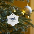 thumbnail image 7 of 3drose, Corsair Aircraft, 3 inch Snowflake Porcelain Ornament, 7 of 7