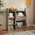 thumbnail image 3 of Gabinete de Almacenamiento de Juguetes, estantería y estantería para niños, Estante múltiple con Organizador de Cubos para Almacenamiento de Libros y Juguetes, 3 of 11