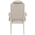thumbnail image 4 of Arm Chair with Padded Seat and Button Tufts Set of 2 Beige - Saltoro Sherpi, 4 of 6