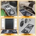 thumbnail image 4 of Ottomanson 100 Dollar Bill Non-Slip Rubberback 22x53 Money Rug, 22" x 53", Black, 4 of 13