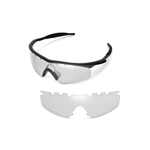 Walleva Clear Vented Replacement Lenses For Oakley M Frame Strike Sunglasses