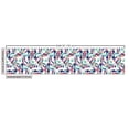 thumbnail image 2 of Ambesonne Mid Century Fabric by the Yard Upholstery, Pastel Funky Shapes, 10 Yards, Dark Purple Dark Coral, 2 of 4