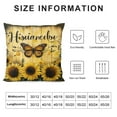 thumbnail image 5 of Nawypu Sunflower Throw Pillow Covers Decorative Fall Pillowcase Faith Love Hope Family Square Pillow Cushion for Couch Sofa Bed Living Room Car Chair(Light Brown,Bright), 5 of 5
