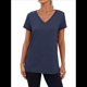 thumbnail image 2 of Camiseta Informal de Mujer con Cuello en V, Azul Marino, Talla XXL, 2 of 9