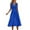 Blue, variant on Ayolanni Black Womens Casual Dresses Plus Size V-Neck Solid Sleeveless Midi Dresses Dresses for Juniors L