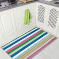 thumbnail image 4 of Stripe Pattern Machine Washable Area Rug Non- Floor Mat for Indoor Home 2x3 Feet, 4 of 5