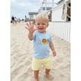 thumbnail image 5 of BemeyourBBs Toddler Baby Boy Summer Clothes Infant Baby Boys Zoo Animal Outfits Adorable Animal Embroidery Short Sleeve T Shirt Tops and Plaid Shorts Set, 5 of 9