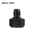 thumbnail image 4 of 2pcs Car Female AN10 to Male AN6 Flare Hose Reducer Fuel Line Fitting Adapter Fuel Oil Cooler Bulkhead Adapter Black, 4 of 6