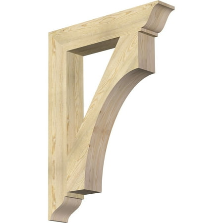 

Ekena Millwork 6 W x 34 D x 46 H Westlake Traditional Rough Sawn Bracket Douglas Fir