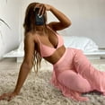 thumbnail image 2 of Bathing Suit 3Pcs/Set Swim Pool Matching Padded Charming Bra Briefs Swimwear Set with Long Pants, 2 of 5