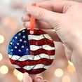 thumbnail image 4 of Ornament Window Hanging, Blue, White Red National Flag Pattern Sun Catchers Diamond Glass Panel Window Hangings Decor for Birthday Gifts for Women, Men, and Mom, Stained 2025,, 4 of 5