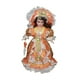 thumbnail image 2 of Muñeca de porcelana en miniatura para casa de muñecas, con traje, cabello rizado, 40 cm Naranja, 2 of 9