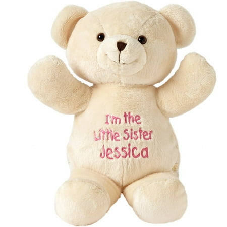 Personalized Little Sister Plush Bear