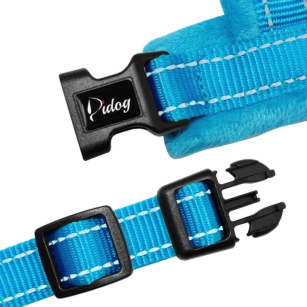 Beirui No Pull Nylon Dog Harness Reflective Soft Comfortable Walking Strap Vest for Small Medium Large Dogs Adjustable