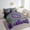 Purple Grey, variant on 7 Pcs Comforter Set Twin Size,Basketball Bed in a Bag with Flat Sheet and Fitted Sheet and Adults, Sports Bedding Set with Pillowcase and Sham,Memphis